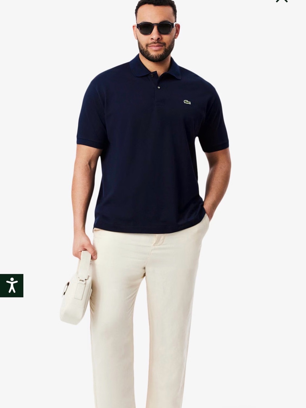 Lacoste Men's Classic Fit Original Polo Shirt in Navy NWOT